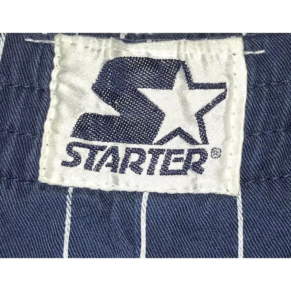 Vtg Syracuse Orangemen Starter Men's Sz L Blue Pinstripe‎ Basketball Shorts Rare